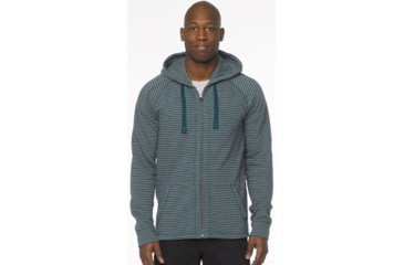 Image of prAna Kennet Full Zip Hoodie - Men's-Green Smoke-Large