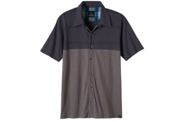 Image of Keylyn Button Front Shirt - Mens -Gravel-X-Large