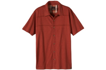 Image of Keylyn Button Front Shirt - Mens -Henna-Small