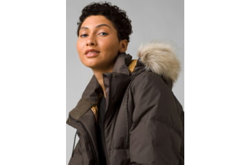 Image of prAna Kromata Bomber Jacket - Women's, Small, Black Olive, 1961411-301-S