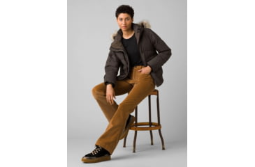 Image of prAna Kromata Bomber Jacket - Women's, Small, Black Olive, 1961411-301-S