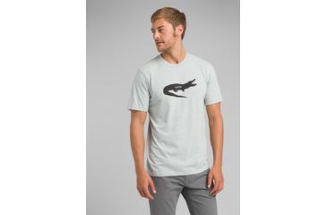 Image of prAna Later Alligator Short Sleeve T-Shirt - Mens, Agave Heather, Large, M11191521 -778-L