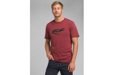Image of prAna Later Alligator Short Sleeve T-Shirt, Rusted Roof Heather, XLarge, M11191521 -612-XL