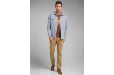Image of prAna Lenny Overshirt - Mens, Vintage Blue, Extra Large, M21191485-VIBL-XL