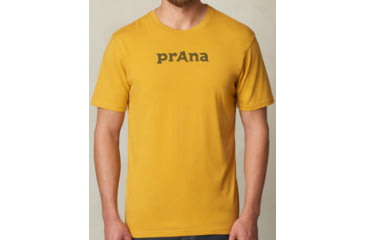 Image of prAna Logo T-Shirt - Men's, Marigold, Large, M1LOGO316-MGD-L