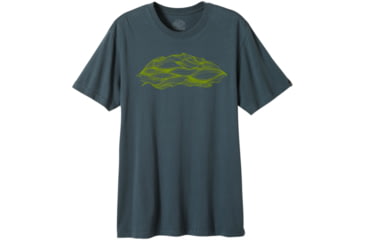 Image of prAna Lomax T-Shirt - Men's -Blue Grey-Small