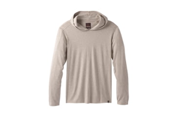 Image of prAna Long Sleeve Hood - Men's, Dark Khaki Heather, Small, M21181338-DKHT-S