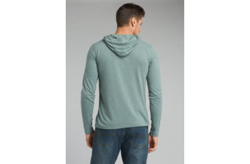Image of prAna Long Sleeve Hood - Mens, Starling Green Heather, XXLarge, M21181338-SRHT-XXL
