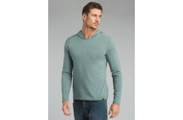 Image of prAna Long Sleeve Hood - Men's, Starling Green Heather, XXLarge, M21181338-SRHT-XXL
