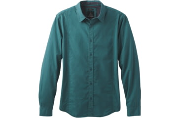 Image of prAna Lukas Slim Long Sleeve Shirt - Men's-Deep Balsam-Small