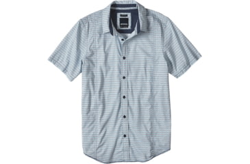Image of prAna Lukas Slim Short Sleeve Shirt - Men's-Electro Blue-Small