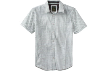 Image of prAna Lukas Slim Short Sleeve Shirt - Men's-Emerald Waters-Large