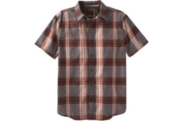 Image of prAna Lukas Slim Short Sleeve Shirt - Men's-Mud-X-Large