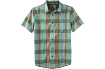 Image of prAna Lukas Slim Short Sleeve Shirt - Men's-Wild Sage-Medium
