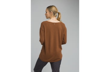Image of prAna Mainspring Sweater - Womens, Burnt Caramel Heather, Medium, W23180538-BCHT-M