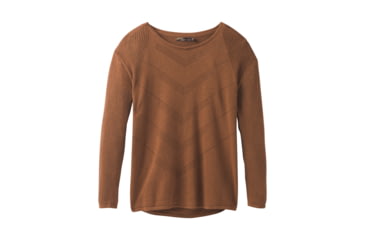 Image of prAna Mainspring Sweater - Womens, Burnt Caramel Heather, Medium, W23180538-BCHT-M