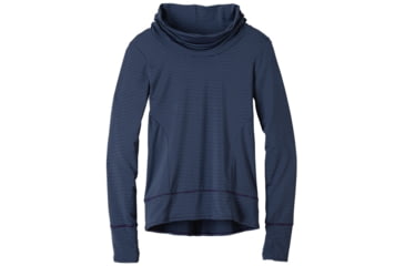 Image of prAna Marin Pullover Top - Women's-Indigo Stripe-Small