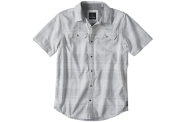 Image of prAna Marvin Short Sleeve Shirt - Men's -Silver-Medium