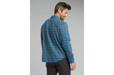 Image of prAna Miki Long Sleeve Flannel Shirt - Mens, Coal, Large, M23181373-COAL-L