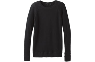 Image of prAna Milani Crew - Womens, Black Heather, Large, W23190868-BKHT-L