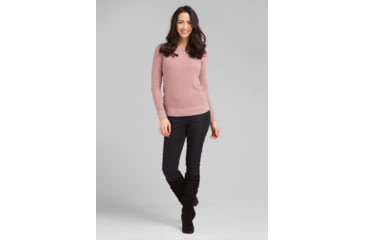 Image of prAna Milani Crew - Womens, Light Mauve Heather, Small, W23190868-LMHT-S