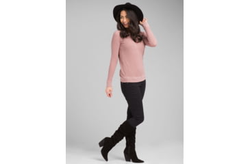 Image of prAna Milani Crew - Womens, Light Mauve Heather, Small, W23190868-LMHT-S