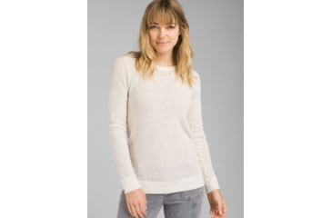 Image of prAna Milani Crew - Womens, Moonlight Heather, Small, W23190868-MLHT-S