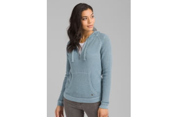 Image of prAna Milani Hoodie - Womens, Vintage Blue Heather, Small, W23190869-VBHT-S