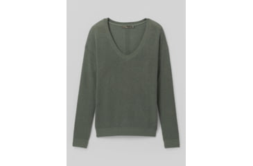 Image of prAna Milani Vneck Sweater, Kale, Small, W23202218-KALE-S