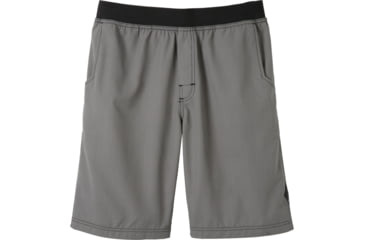 Image of prAna Mojo Shorts - Men's-Grey Plaid-Small