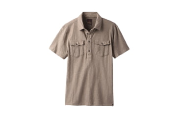 Image of prAna Montroyal Polo - Mens, Mud, Small, M11191470 -215-S