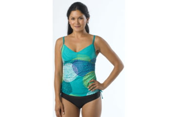 Image of prAna Moorea Tankini Top - Women's-Coal Namaste-Small