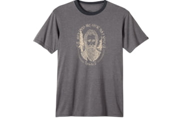 Image of prAna Muir Ringer T-Shirt - Men's -Charcoal-Small