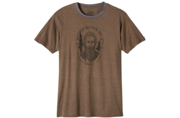 Image of prAna Muir Ringer T-Shirt - Men's -Mud-Small