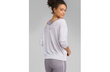 Image of prAna Nelli Top - Womens, Silver Heather, Medium, W23190963-SVHT-M