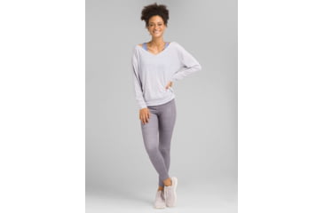 Image of prAna Nelli Top - Womens, Silver Heather, Medium, W23190963-SVHT-M