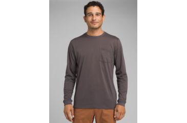 Image of prAna Neriah Long Sleeve Crew, Charcoal, XXLarge, M21191532 -010-XXL