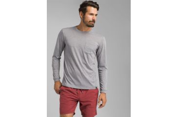 Image of prAna Neriah Long Sleeve Crew, Silver Spray, XSmall, M21191532 -049-XS