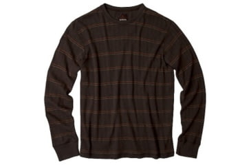 Image of prAna Ninebark Longsleeve Crew - Men's-Brown-X-Large