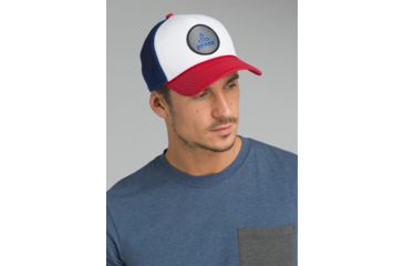 Image of prAna Organic Cotton Patch Trucker, Red White Blue, One Size, U51180652-RWB-O/S