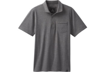 Image of prAna Pacer Polo T-Shirt - Men's, Charcoal, Small, M13170392-CHR-S
