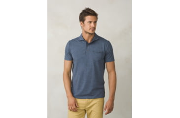Image of prAna Pacer Polo T-Shirt - Men's, Equinox Blue, Medium, M13170392-EQBL-M