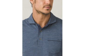Image of Prana Pacer SS Polo Mens, Equinox Blue, Medium, M13170392-EQBL-M