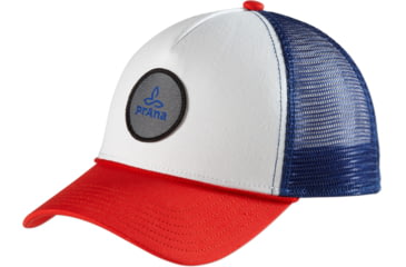 Image of prAna Patch Trucker Hat - Women's-Red White Blue-One Size