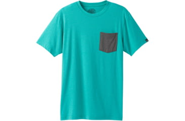 Image of prAna Pocket T-Shirt - Men's-Emerald Waters-Medium