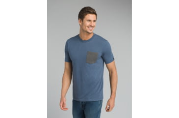 Image of prAna Pocket T-Shirt - Men's, Denim Heather, XXLarge, M1POCK316-DEHT-XXL
