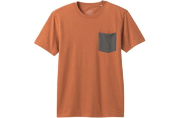Image of prAna Pocket T-Shirt - Mens, Russet Heather, Extra Large, M1POCK316-RUHT-XL