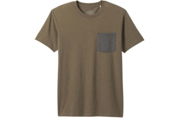 Image of prAna Pocket T-Shirt - Mens, Slate Green Heather, Medium, M1POCK316-GSHT-M
