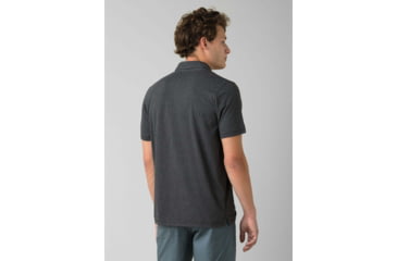 Image of prAna Polo - Mens, Black Stripe, Small, M11181339-BKST-S