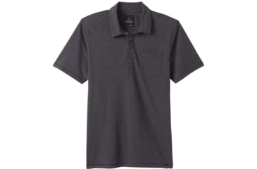 Image of prAna Polo - Mens, Black Stripe, Small, M11181339-BKST-S